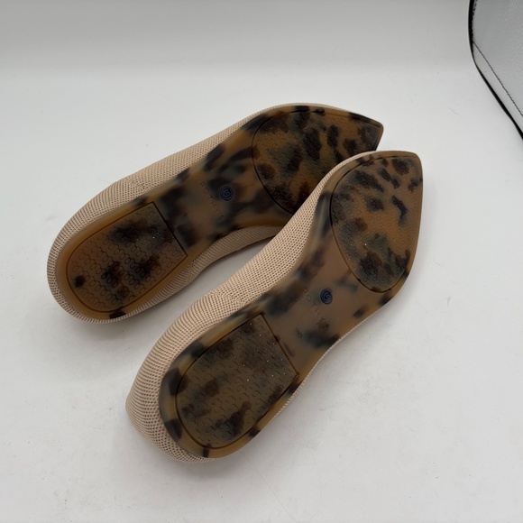Rothy's The Point II Pointed Toe Flat US 11.5 Tan Beige Ecru - Picture 4 of 11